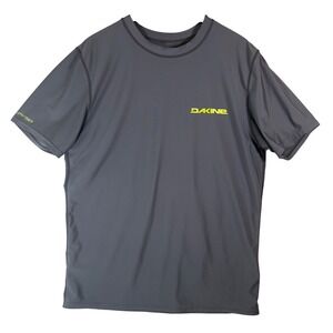 Dakine Mens XL Gray UPF 50 Short Sleeve Rash Guard Surfing Swim Shirt Active